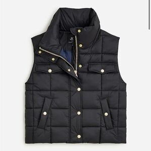 J.Crew Cropped Puffer Vest with PrimaLoft